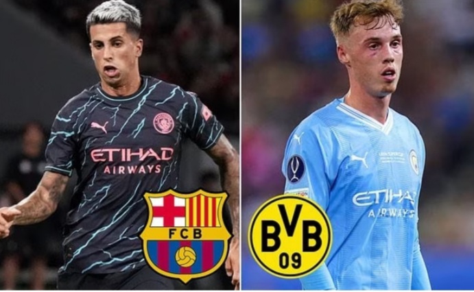 Barcelona move for Manchester City full-back Joao Cancelo with loan offer and option to buy… but £30m price tag for forward Cole Palmer could scare off Borussia Dortmund
